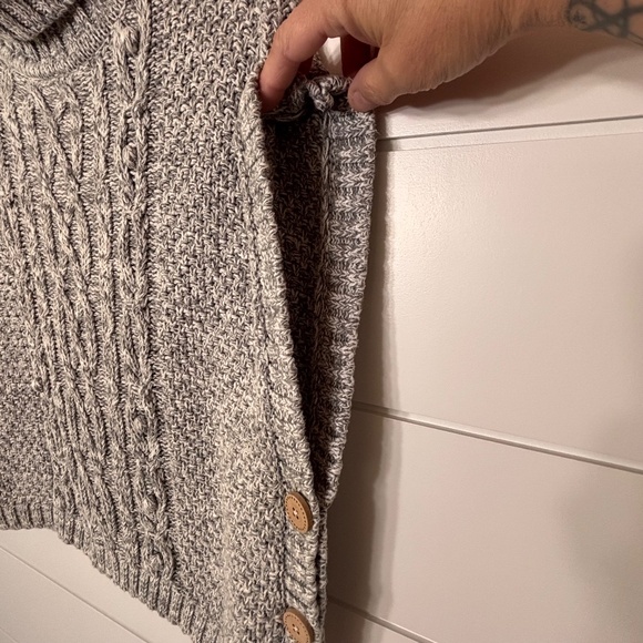 Nula Bug cotton blend turtleneck cable knit sleeveless sweater size US 8 - Picture 6 of 15